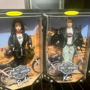 Vintage Harley Davidson Barbie doll lot of 4
